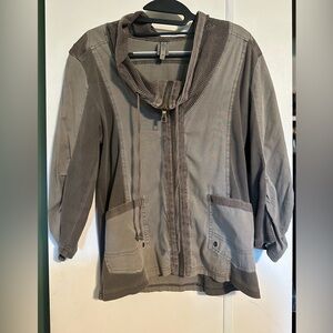 Green Zip-Up Jacket